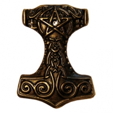 THORS HAMMER - Zierniete Altmessing