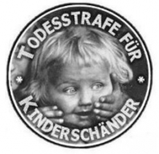 Todesstrafe für Kinderschänder (Button)