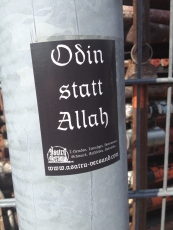 Odin statt Allah (50x Propaganda Aufkleber)