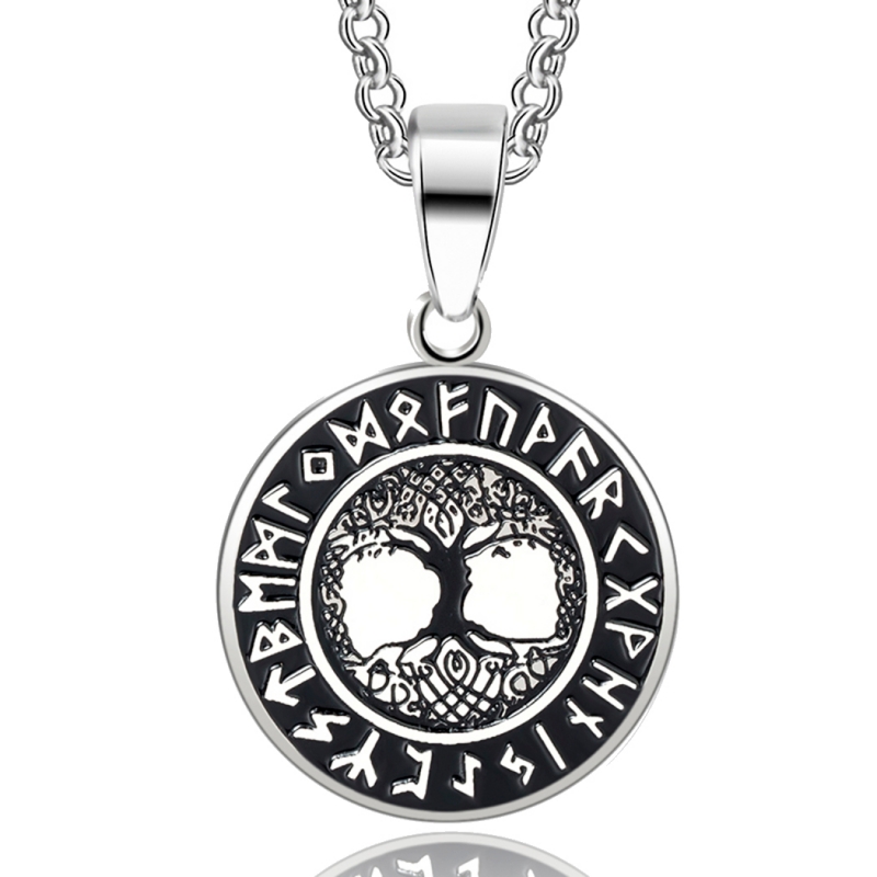 World Tree in the Rune Circle (Pendant + Chain in Silver)