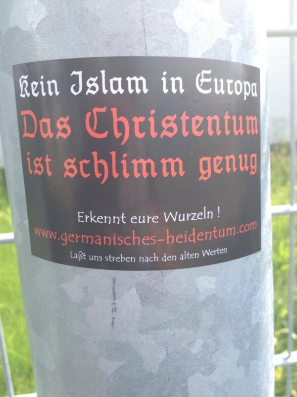 Kein Islam in Europa (50x Propaganda Sticker)