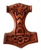 Mjöllnir (Holz, Handgeschnitzt)