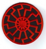 Schwarze Sonne (rot) Aufnäher