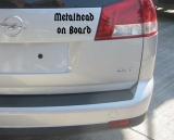 Metalhead on Board (Car Sticker)