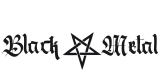 Black Metal + Pentagram [long] Carsticker