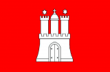 LÄNDERFAHNE / HAMBURG
