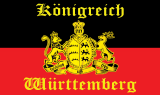 LÄNDERFAHNE / KÖNIGREICH WÜRTTEMBERG